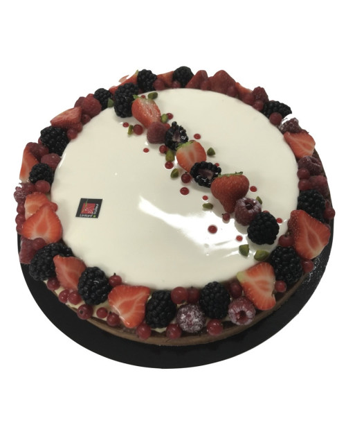 Tarte fruits rouges et coeur vanille
